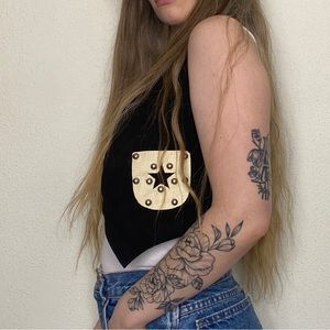 Vintage Suede Lasso ‘em bill Childs Western Star Vest